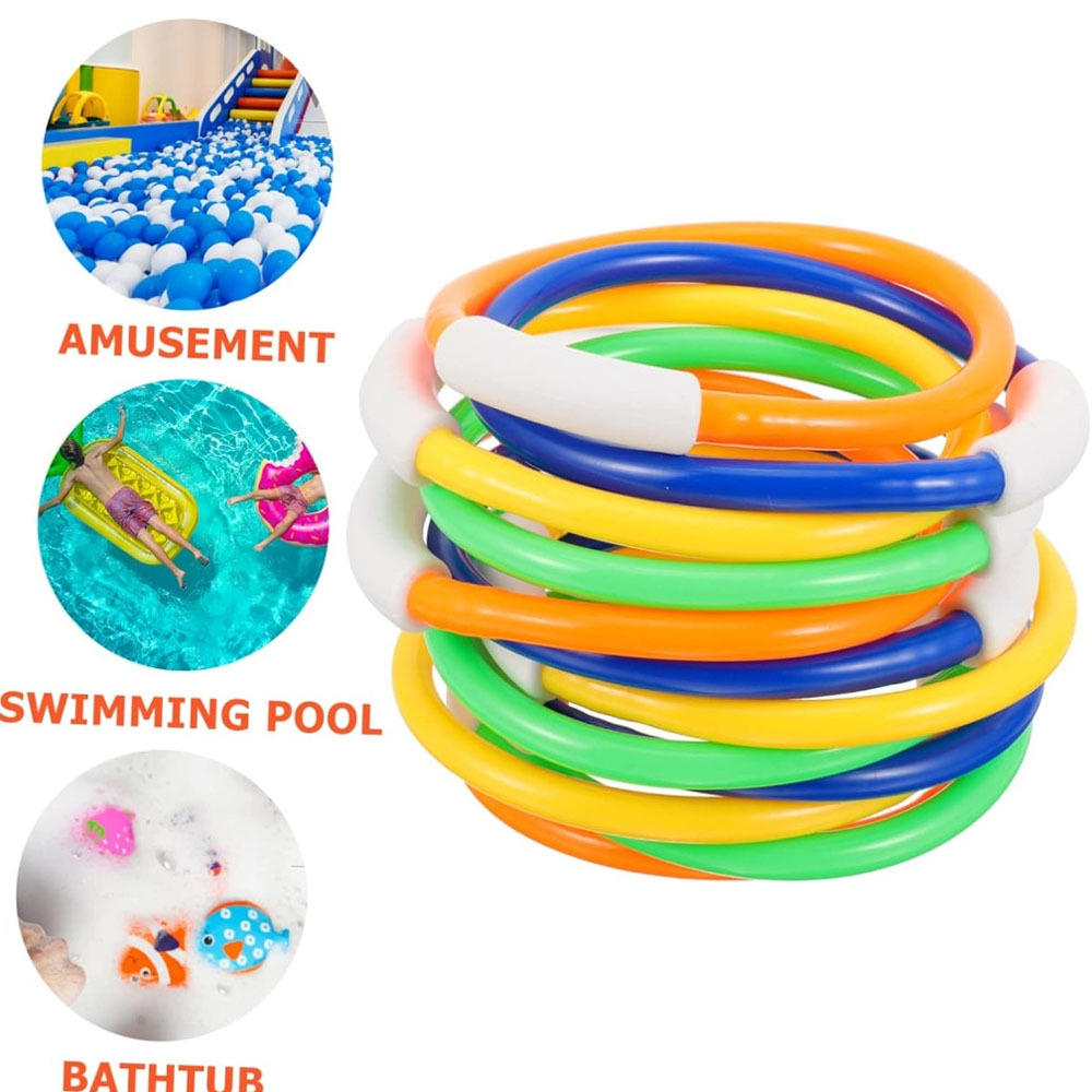 4 Colorful Diving Rings, For P - Aquatic Diving ulasan dan harga