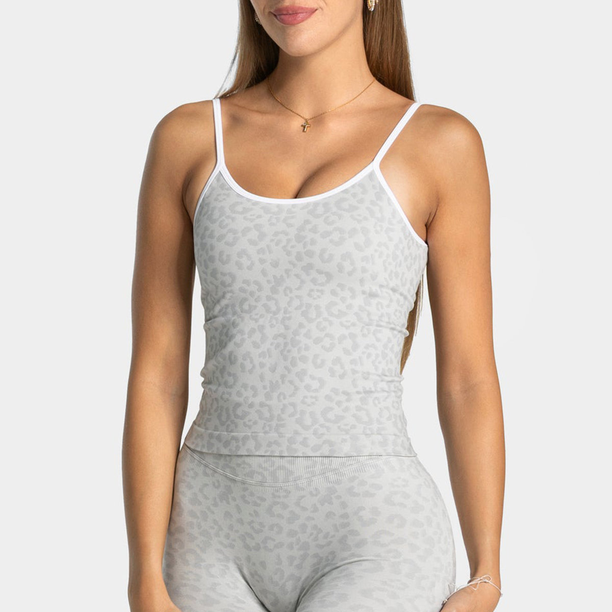 Sexy Leopard Print Yoga Tank T - Aquatic Gym ulasan dan harga