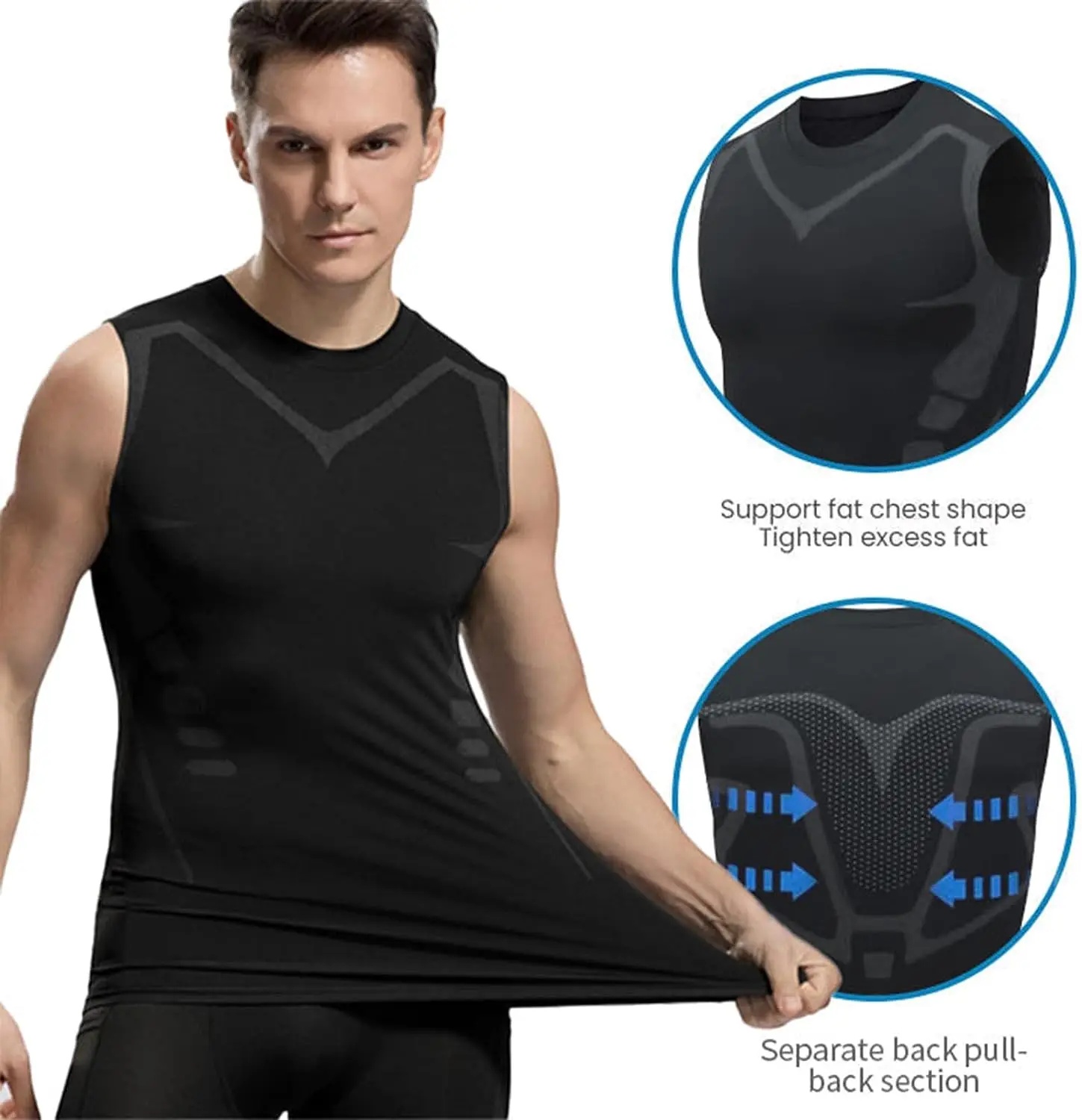 New Mans Compression Tank Top  - Aquatic Gym ulasan dan harga